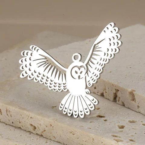 Dawapara Подвеска ворона из нержавеющей стали