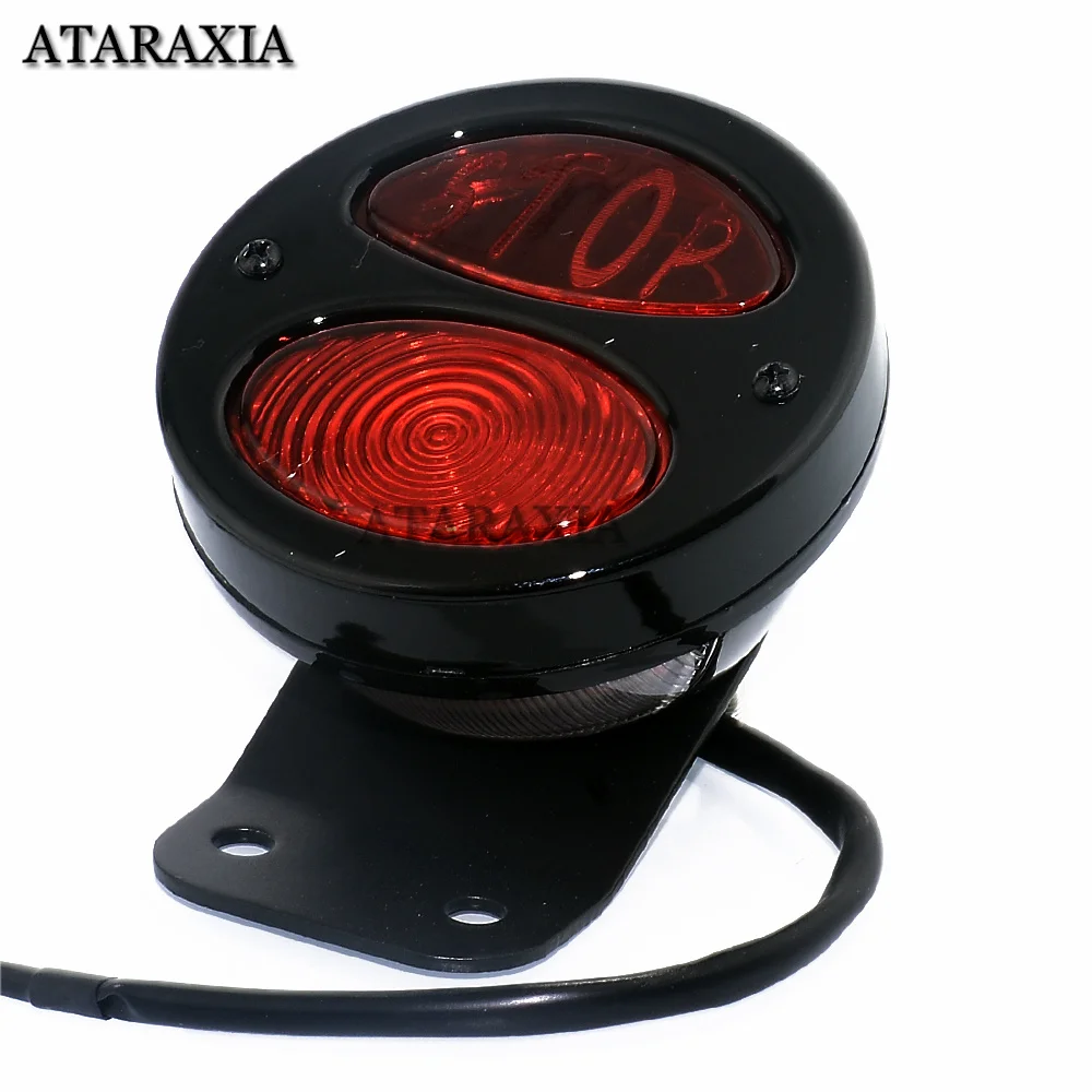 Универсальный светодиодный задний фонарь для мотоцикла стоп-сигнал алюминиевый