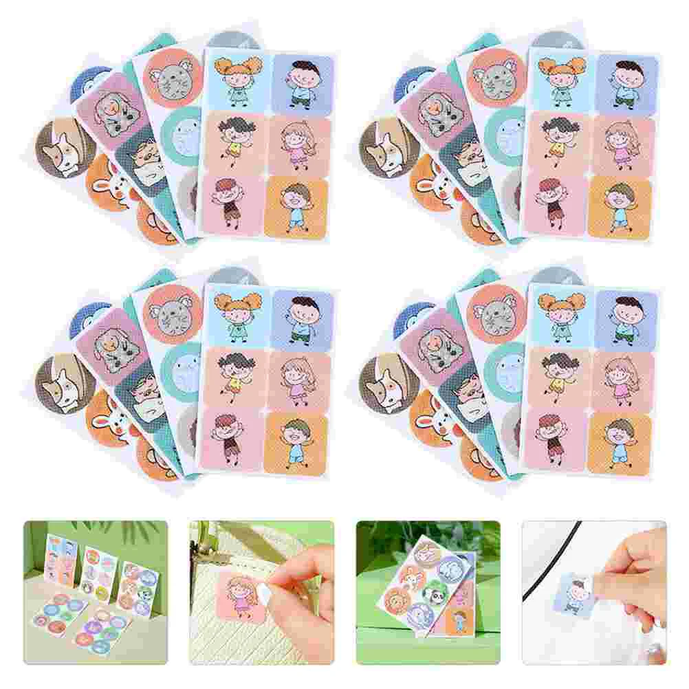 

144Pcs Cartoon Portable Stickers Tick Portable for Outdoor Kids Camping