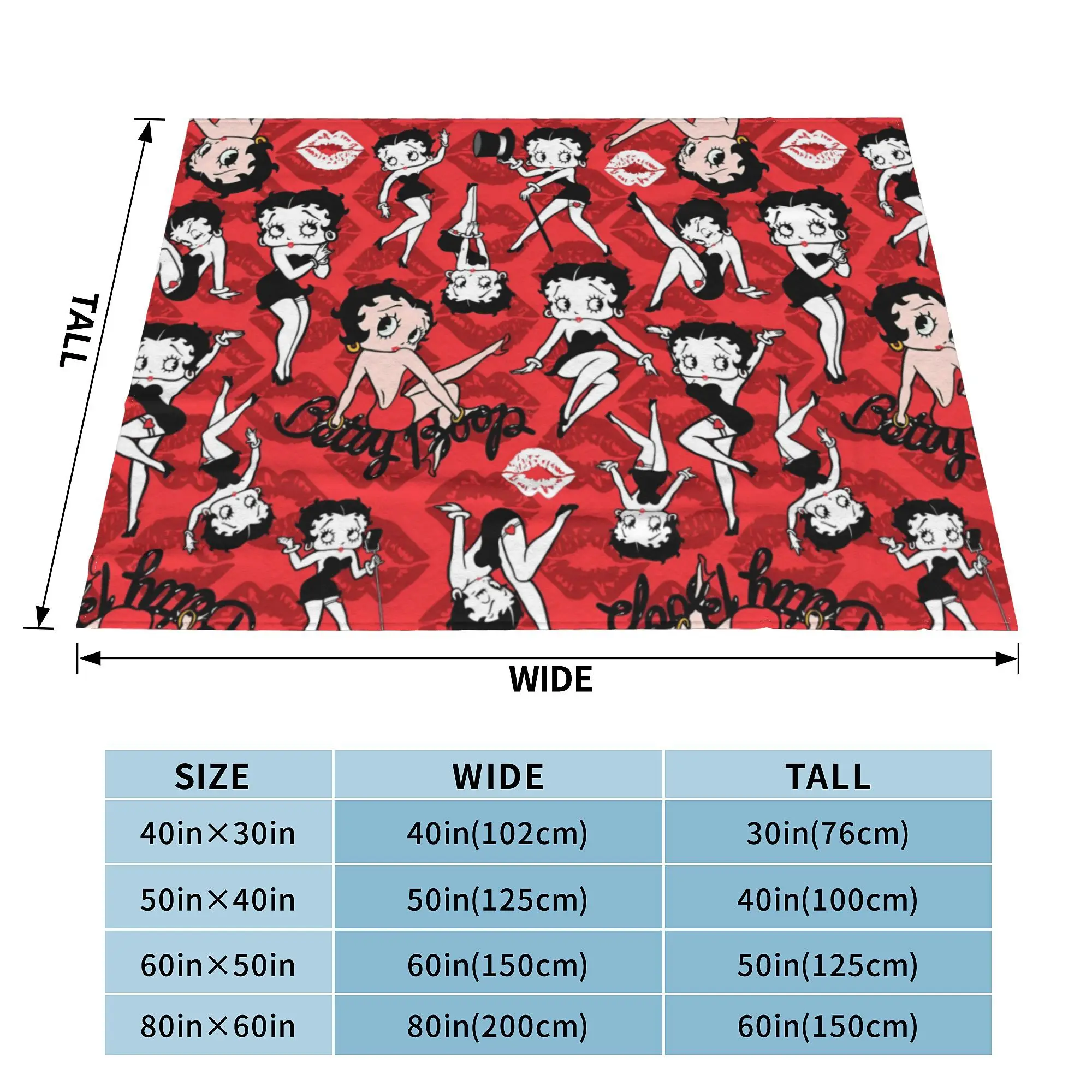 Одеяло B-Betty с рисунком B-Boop коллаж фланелевое одеяло японского аниме