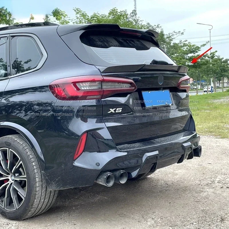 Для BMW G05 F95 X5M 2019 -2023 натуральное углеродное волокно/кузнечный Карбон заднее крыло