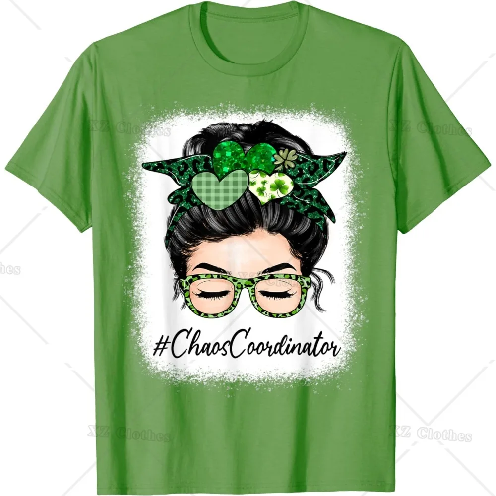 Женский координатор хаоса грязный пучок Дневной стиль Святого Патрика для