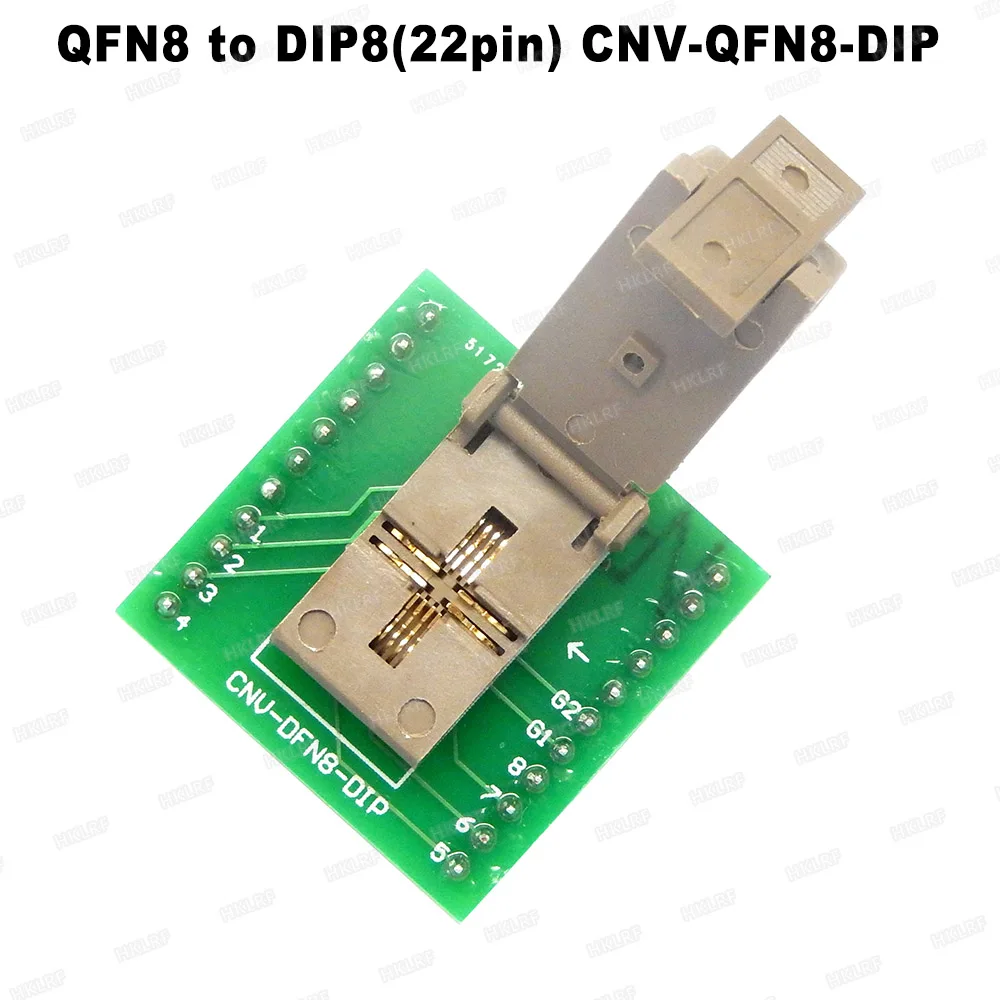 

QFN8 для DIP8 (22pin) CNV-QFN8-DIP программист гнезда адаптеров DFN8 MLF8 3x2 мм