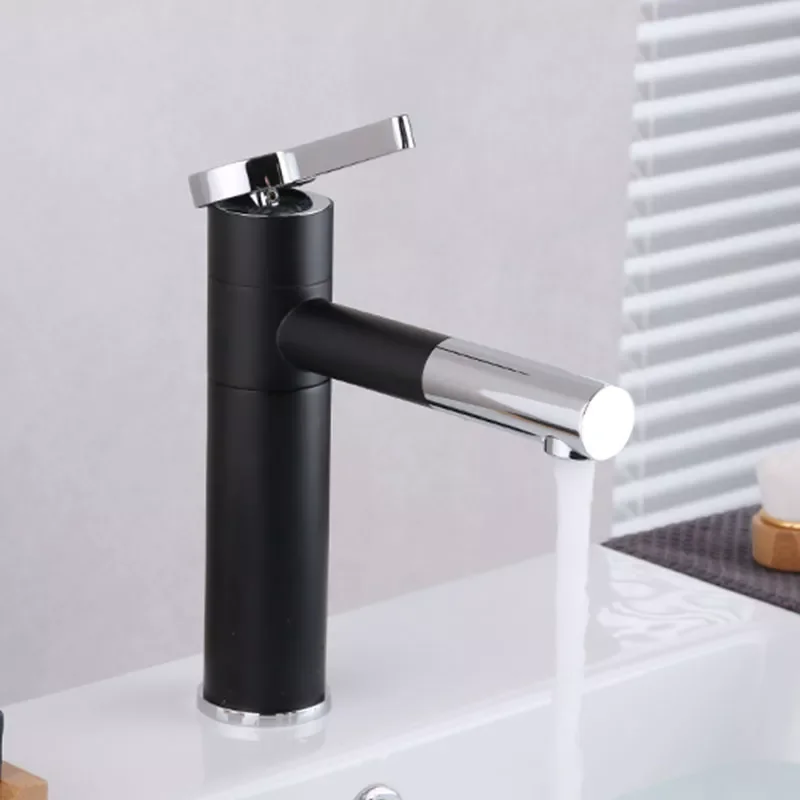 

White black gold Spray Painting Aerator 360 Rotating Bathroom Basin Faucet Bath Sink Faucets Cold and Hot Crane Torneira