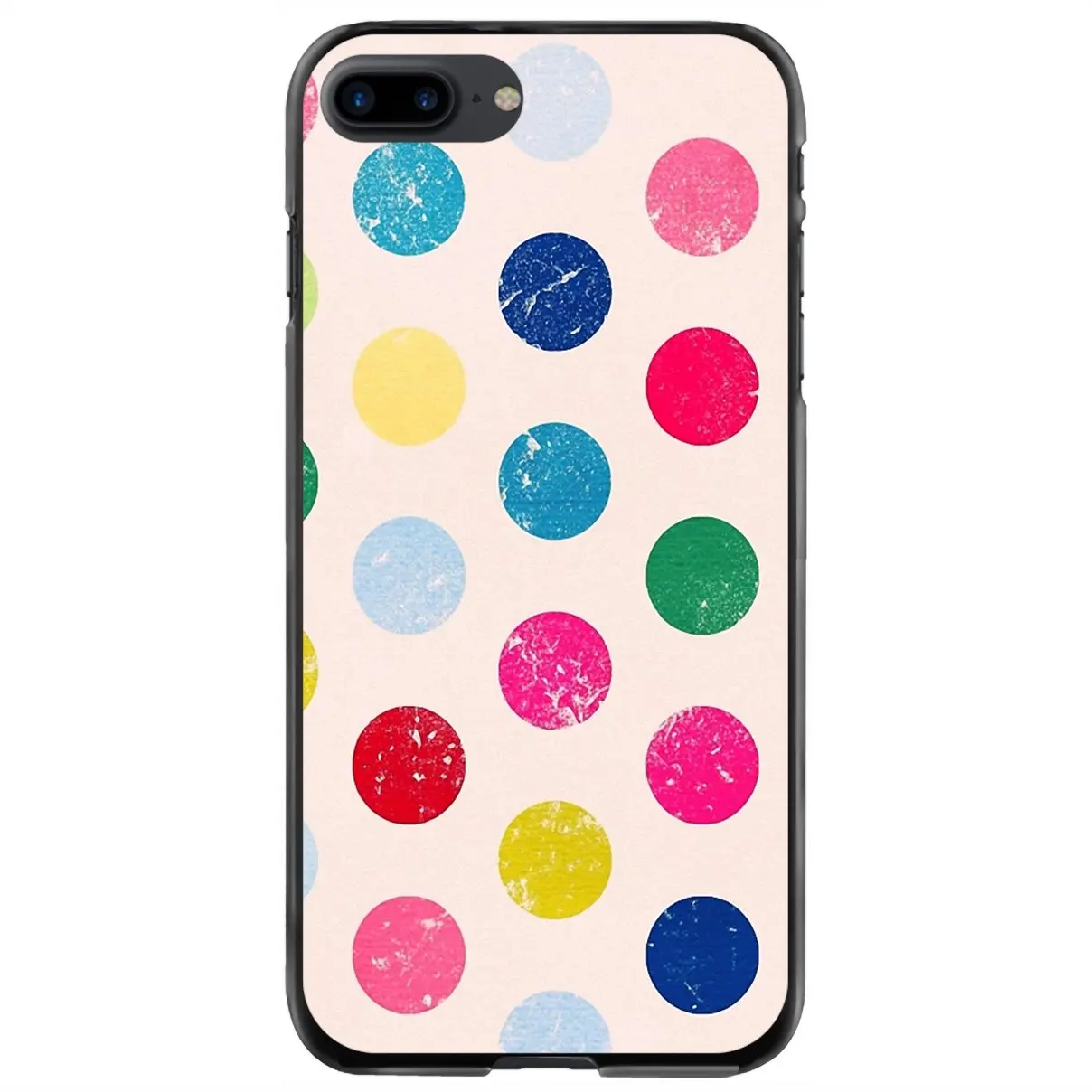 

For iPhone 11 12 13 14 Pro MAX Mini 5 5S SE 6 6S 7 8 Plus 10 X XR XS Hard Case Cover Polka Dots line