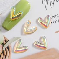 girls accessories v shaped jewelry love heart nail art decoration 50pcsbag nail rhinestones manicure design decors