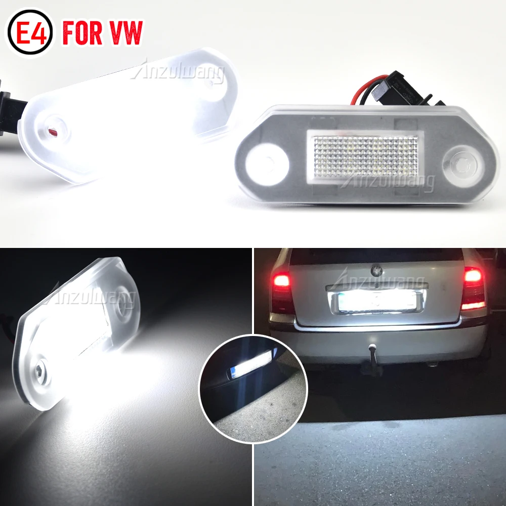 Фото 2 шт. светодиодных фонаря подсветки номерного знака для VW Golf 3 1H5 Variant Jetta 3 Vento A3 Gol 2 3 G2 G3 Skoda Octavia I 1U 1H5943119 №5