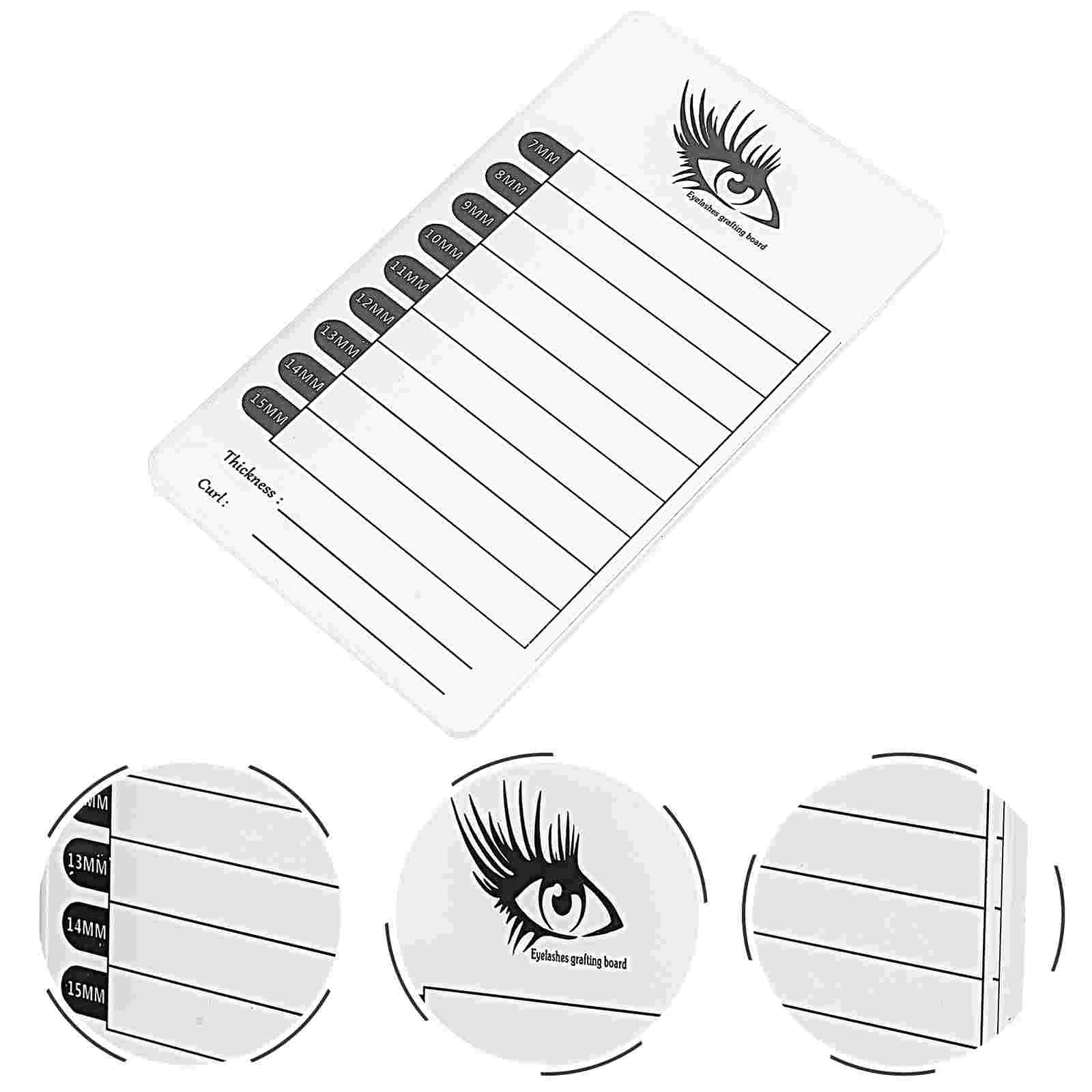 

Eyelash False Holder Pallet Lash Tray Extension Display Grafting Lashes Board Glue Acrylic Tool Organizer Storage Adhesive Strip