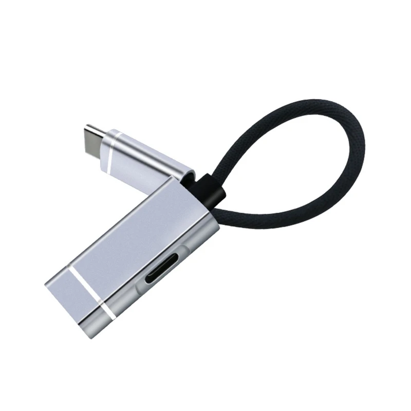 Сверхбыстрая док-станция Алюминиевый адаптер USB C 2 в 1 Интеллектуальное