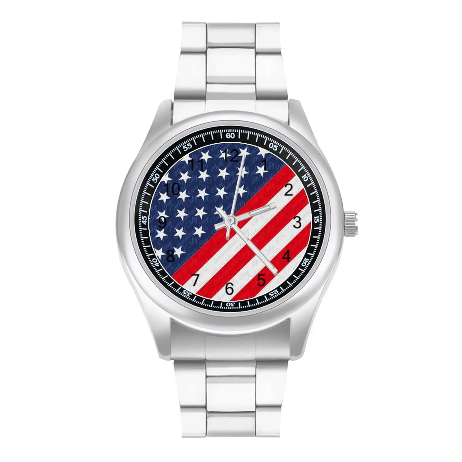 

USA 4th of July Quartz Watch Independence Day Sports Aesthetic Wrist Watches Stainless Photo Analog Female Wristwatch