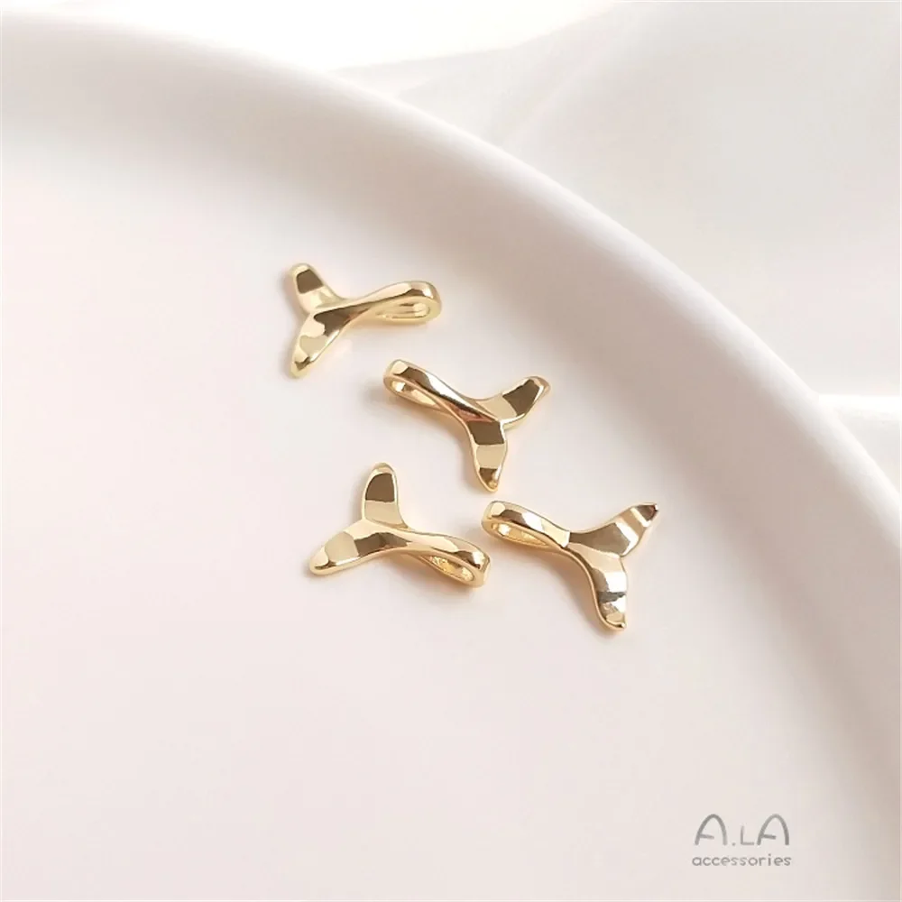 14 К позолоченный кулон с хвостом русалки кита браслет сделай сам ожерелье на