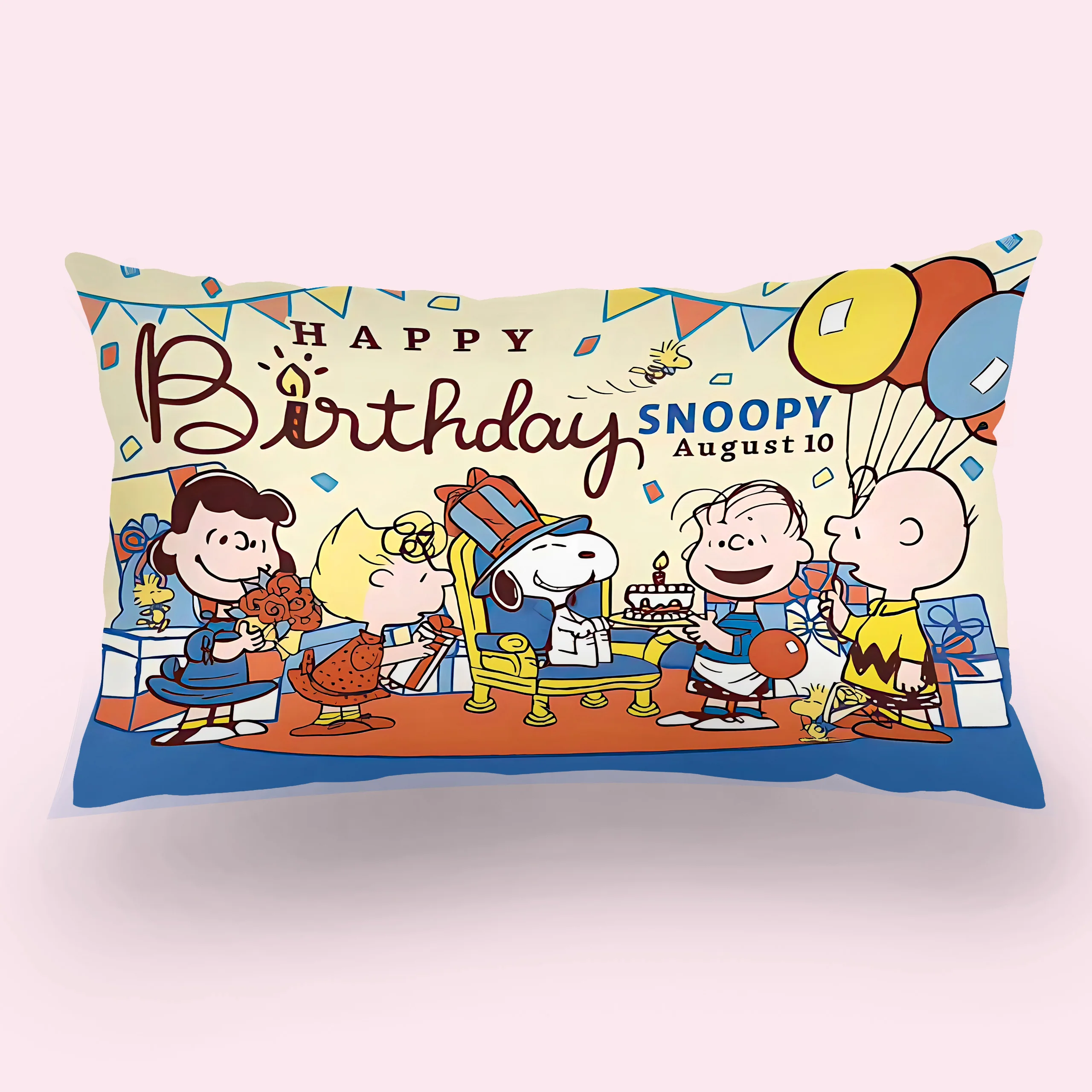 Горячая S-Snoopies прямоугольная наволочка с двусторонним принтом прикроватная