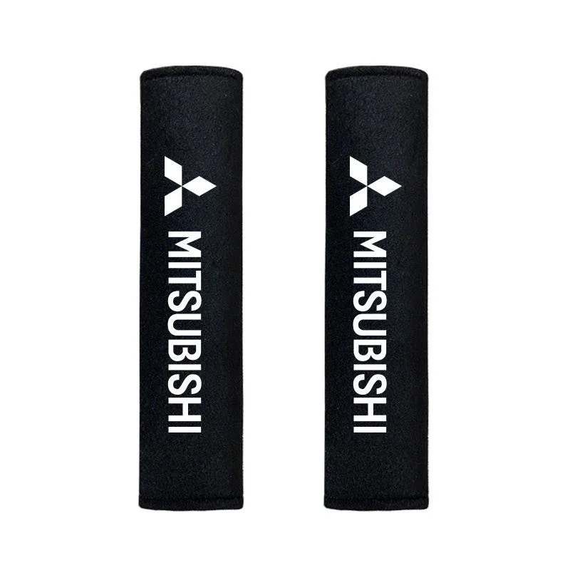 

2 шт. замшевый кожаный чехол на ремень безопасности для Mitsubishi Outlander Lancer EX ASX Pajero L200, автомобильные аксессуары, автомобильный наплечник, ремень безопасности