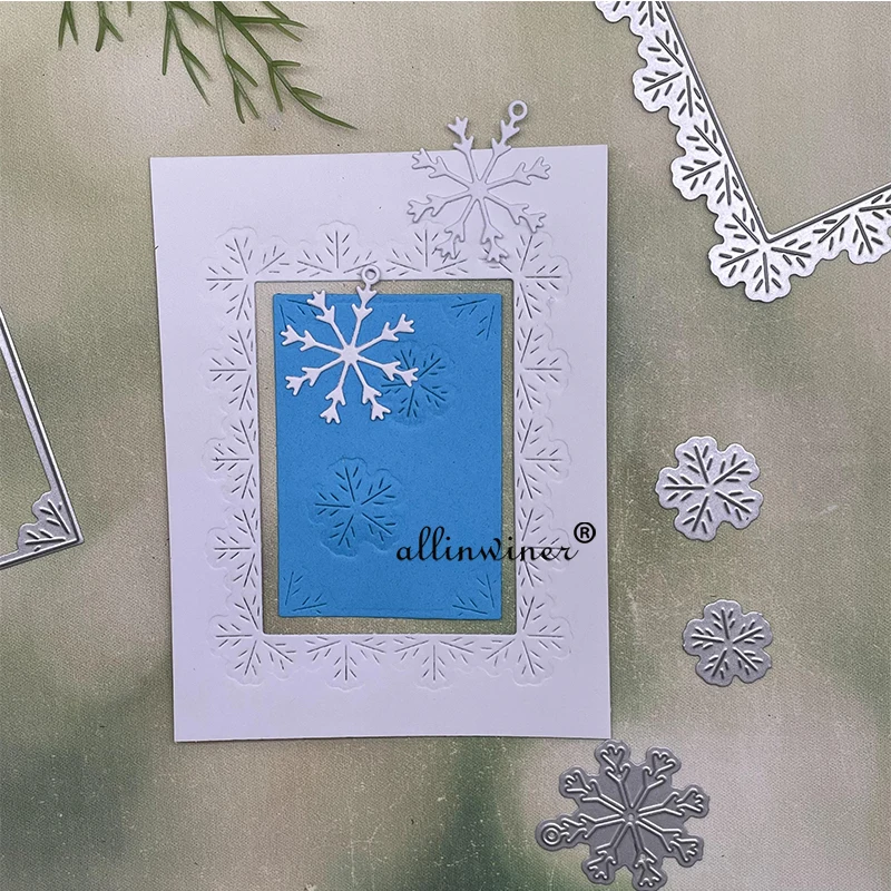 

Snowflake border Metal Cutting Dies Stencils Die Cut for DIY Scrapbooking Album Paper Card Embossing