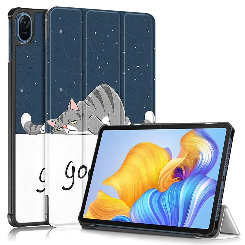 

Флип-чехол для планшета Honor Pad 8, 12 дюймов, с рисунком кошки и цветка