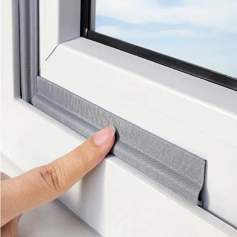

1/2M Self-Adhesive Window Sealing Strip Weather Soundproofing Sound Insulation Anti Air Leak Door Bottom Crack Gap Sticking Tape