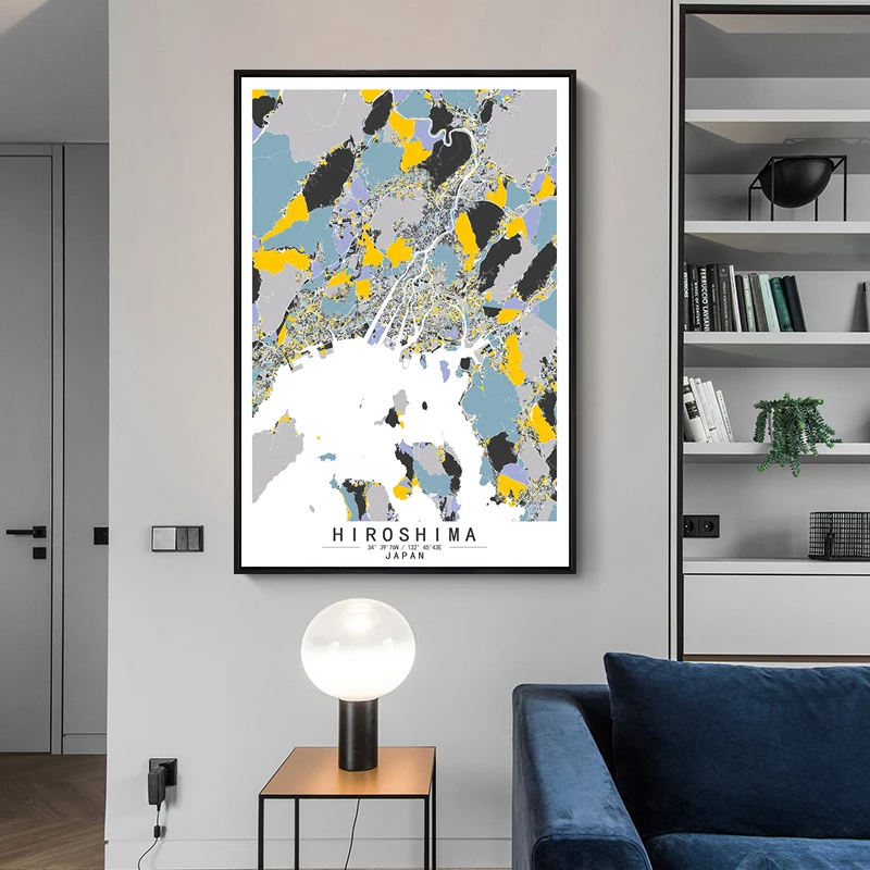 

Фотография настенной картины с рисунком в японском стиле