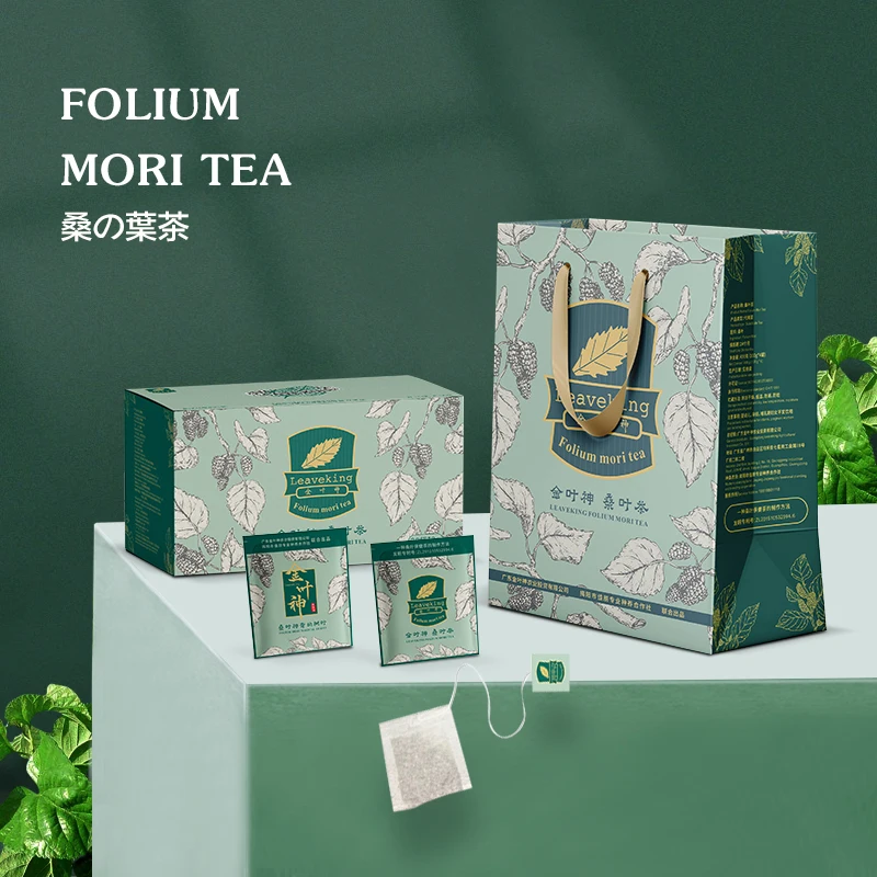 

Chinese Folium mori tea mulberry leaf tea fragrance sweet and mellow after frost fresh frost beat mulberry leaf tea bag 40 bags