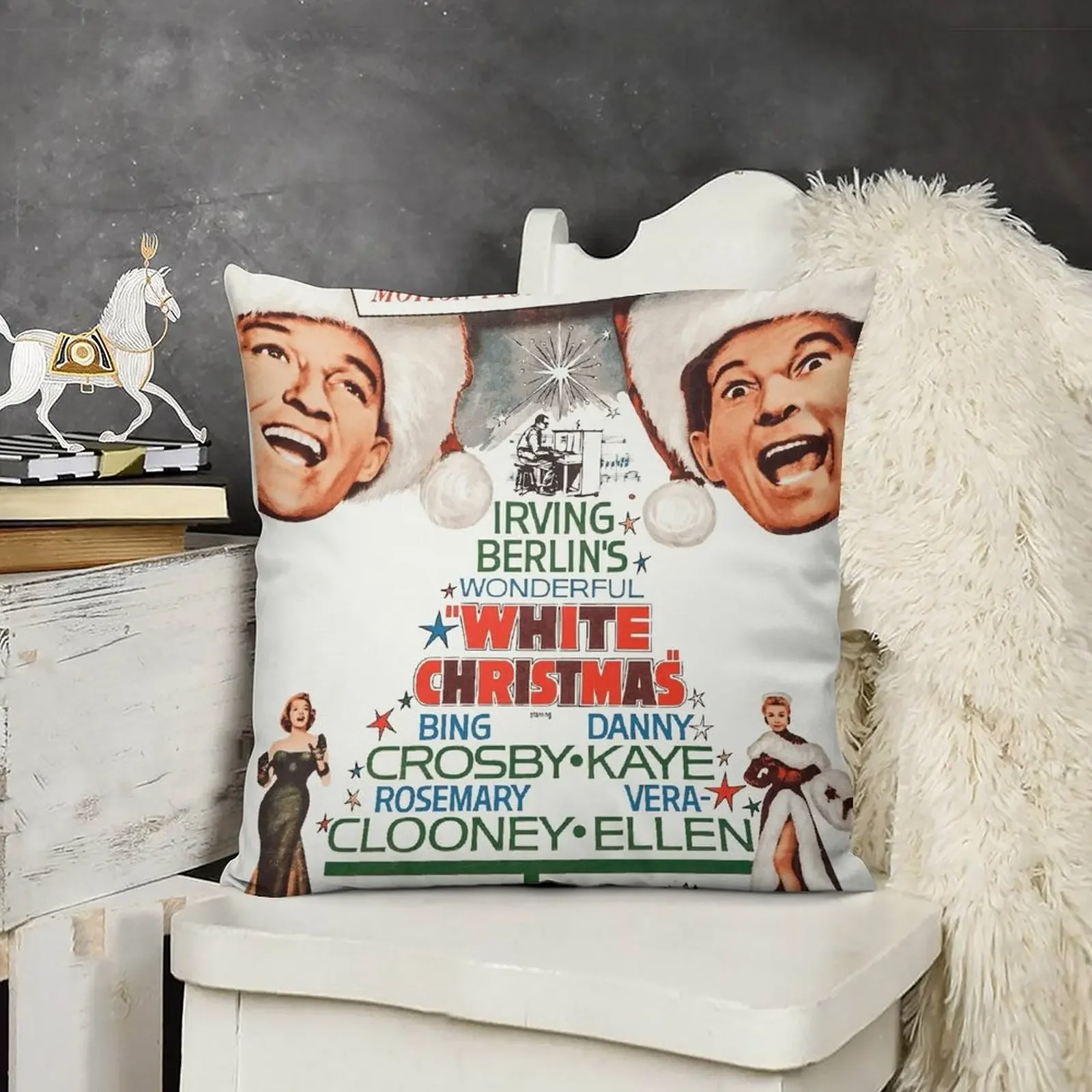 Белое Рождество - Бинг Кросби Дэнни Кэй наволочки для диванов спальные подушки