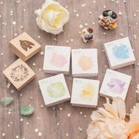 wooden stamps seal flower branch and bird series fresh and simple artistic hand curtain decorative printing paintings
