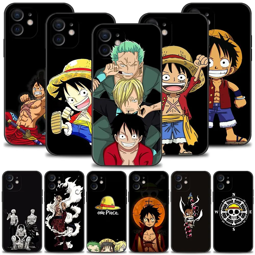 

Cartoon One Piece Luffy Zoro Case For Apple iPhone 13 12 11 Pro Max 13 12 Mini XS Max XR X 7 8 6 6S Plus 5 5S SE 2020 Shell