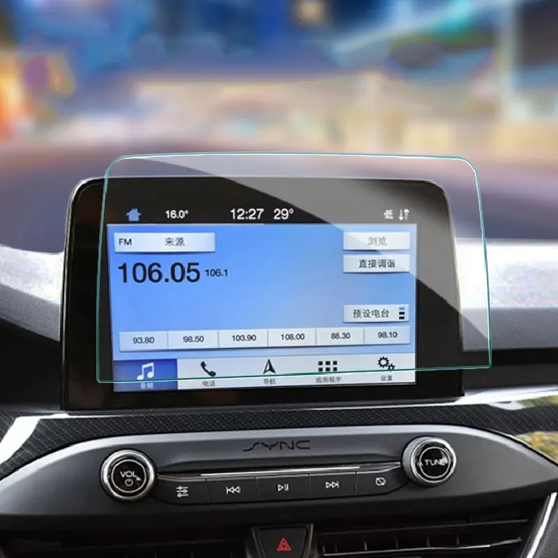 

Для Ford focus 2019 2020 Автомобильная GPS навигационная пленка ЖК-экран Защитная пленка из закаленного стекла пленка против царапин аксессуары уста...