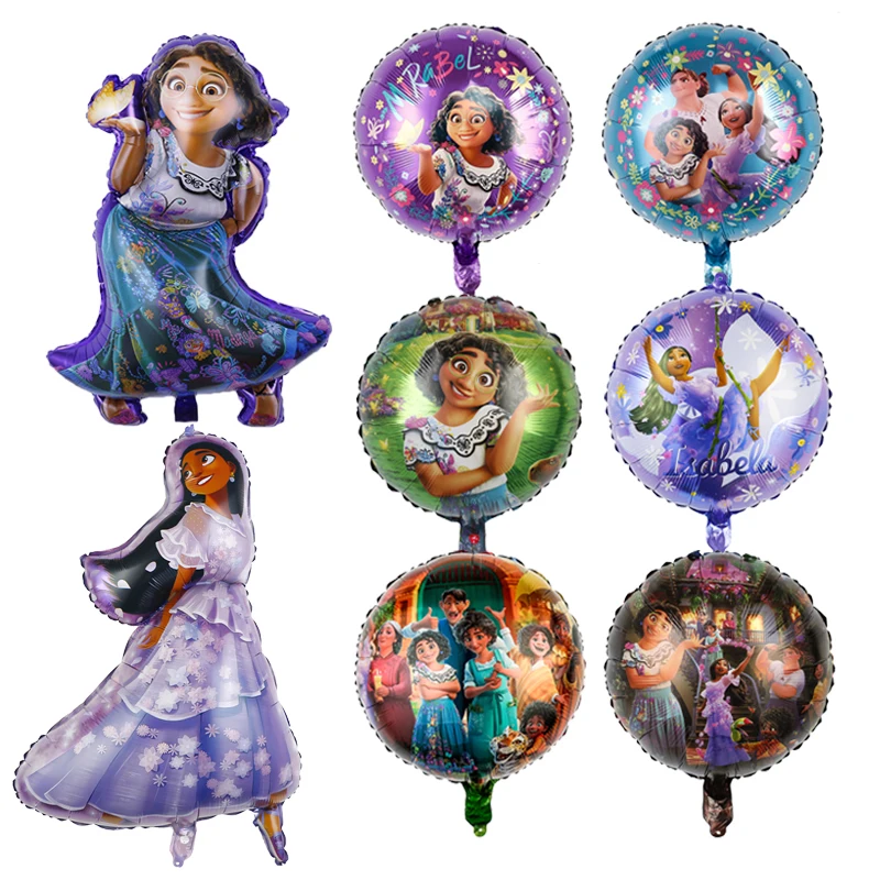 

Disney Encanto Birthday Balloons Mirabel Isabella Foil ballon 18inch ball Encanto Party Decorations Girls Gift Kids Toys Globos