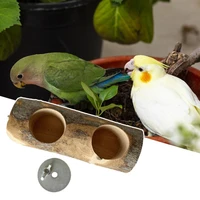 bird feeder stable bite resistant reusable parrot perch stand bird toy feeder for cage