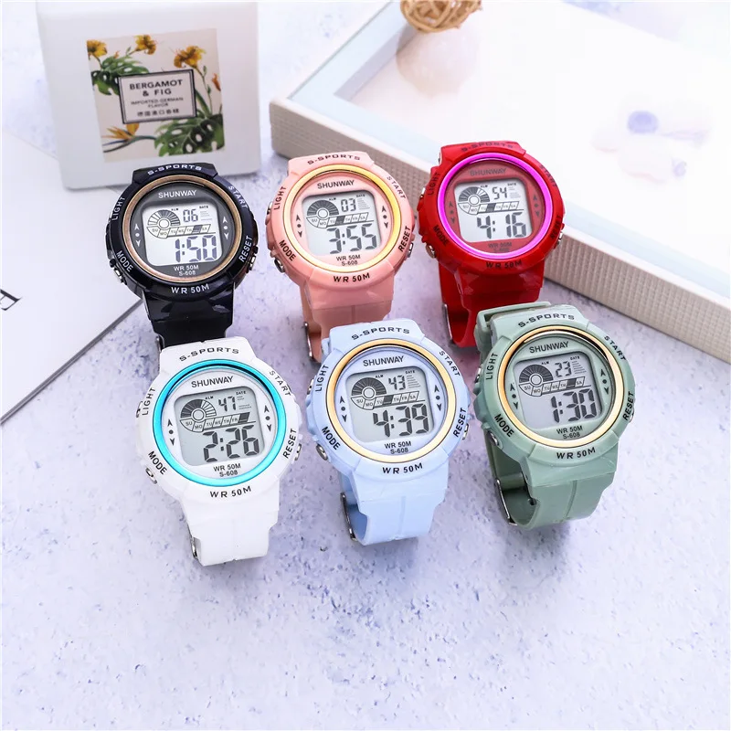 50m Waterproof Watch for Girls Boys Children's Watch Electronic Quartz WristWatch for Boy Girl Student Sports Watches Kids Reloj