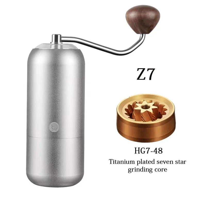 Ручная кофемолка Z7 портативная Регулируемая мини-кофемолка из нержавеющей стали