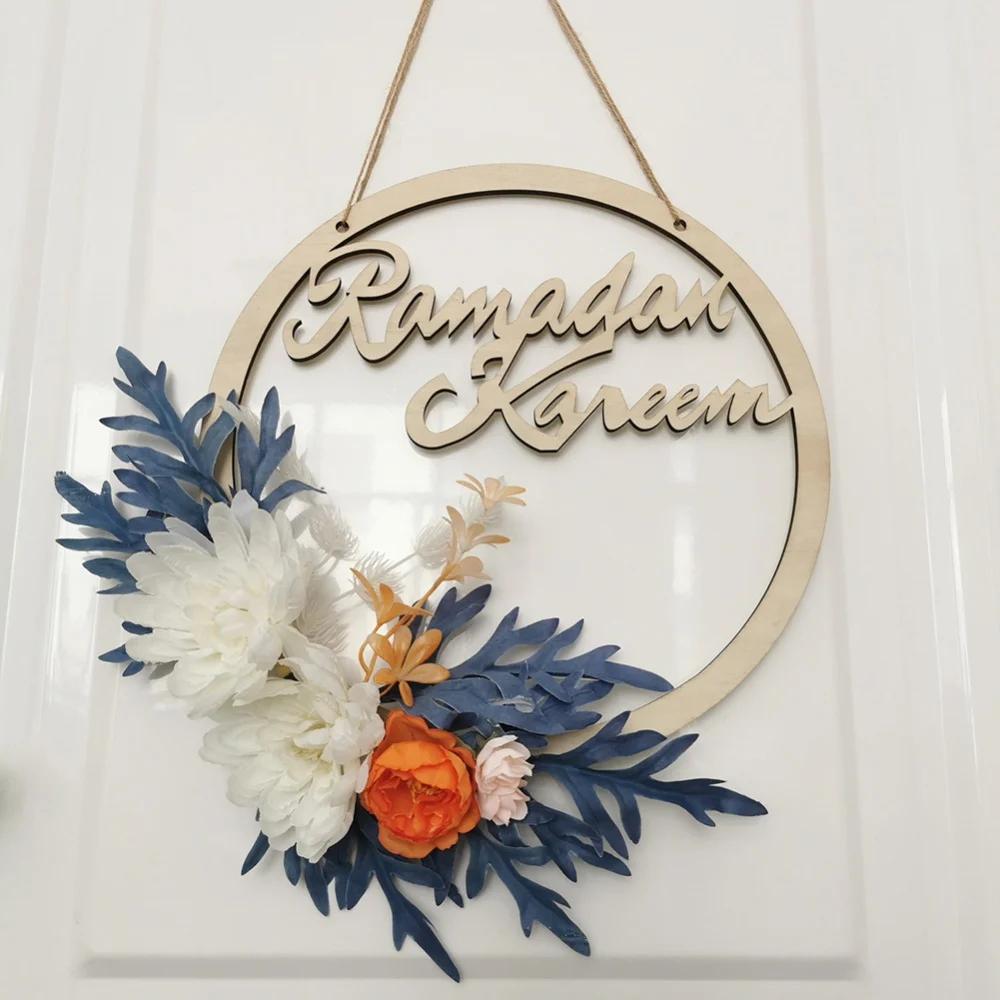 

30 см маленькая белая Гортензия Рамадан венок украшения для белой гортензии и камелии весенний венок для входной двери