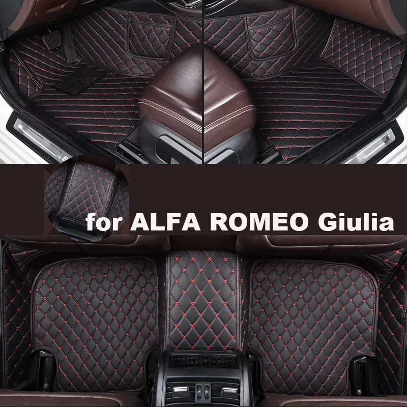 

Autohome Car Floor Mats For ALFA ROMEO Giulia 2017-2018 Year Upgraded Version Foot Coche Accessories Carpets