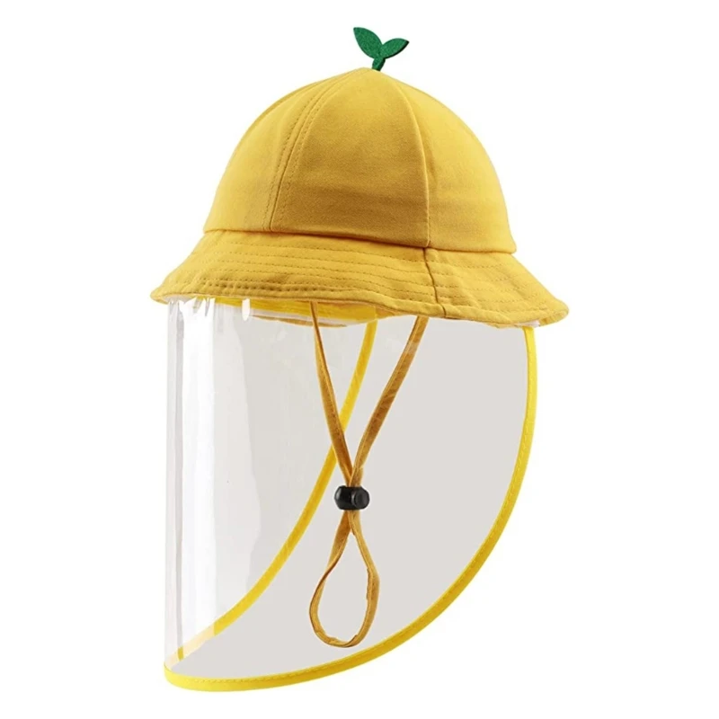 

57EE Большая искусственная Рыбалка для детская шапка для младенцев Faceshield защитная