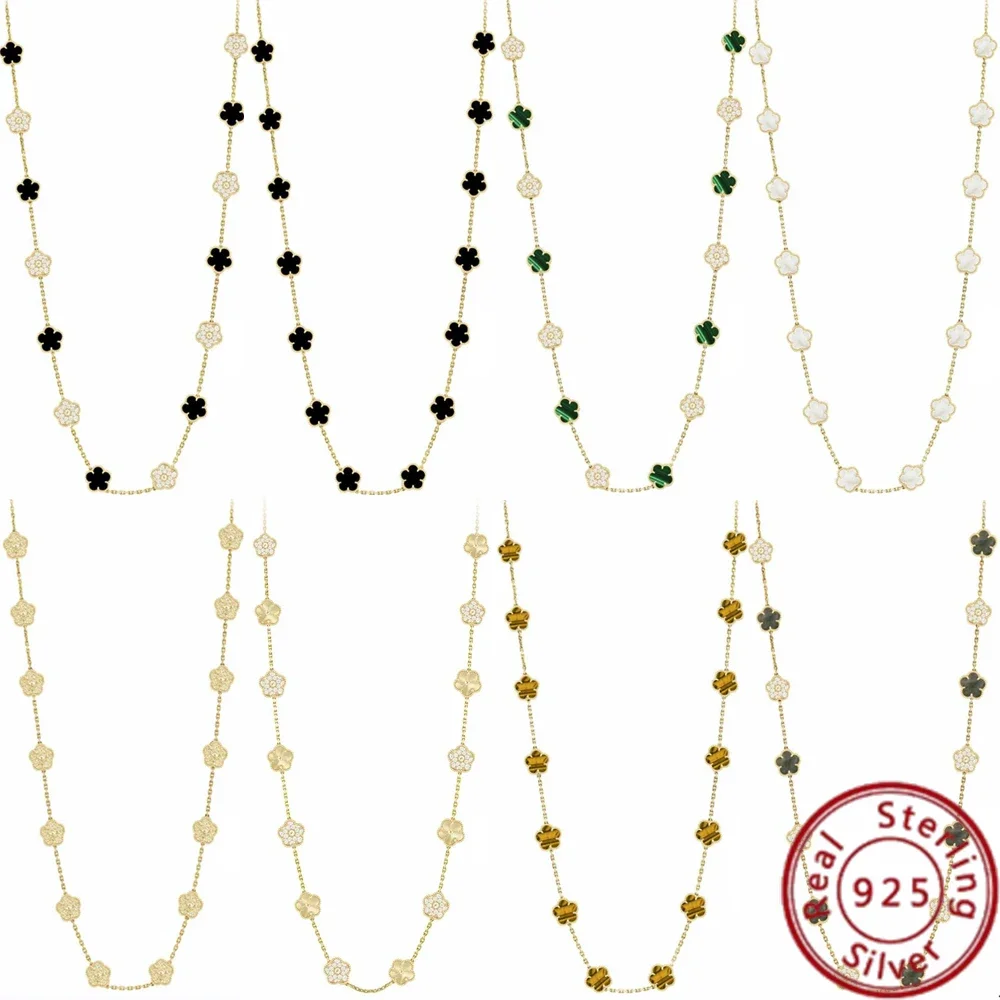 Высококачественное роскошное ожерелье VCA со скидкой 2024 года выпуска из серебра