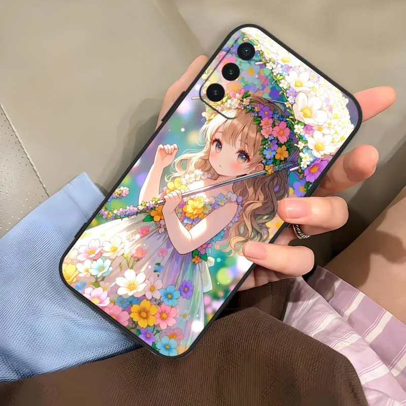 Фото Милый чехол для телефона с дизайном Kawaii Girl для OnePlus 15, 15R, 15T, 13T, 13S, 13R, 12, 13, 11R, 11, 10, 10T, 10R, 9R, 9, Ace 6, 5, 3V, 3 Pro №5