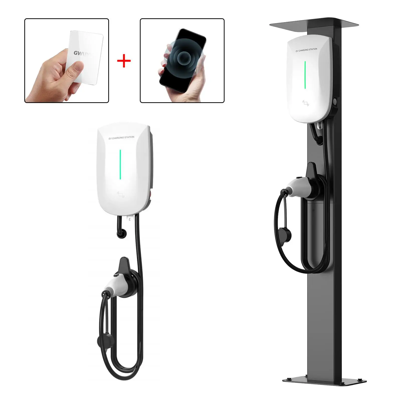 

EV Charging Station 32A Wall Mounted Communication Pile Wallmount EV Charger