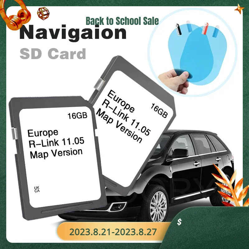 

R-Link 11.05 Carminat For Renault Fluence Kangoo SD Card Sat Nav 2023 Map GPS Navigation Europe UK 16GB with And Fog Flim
