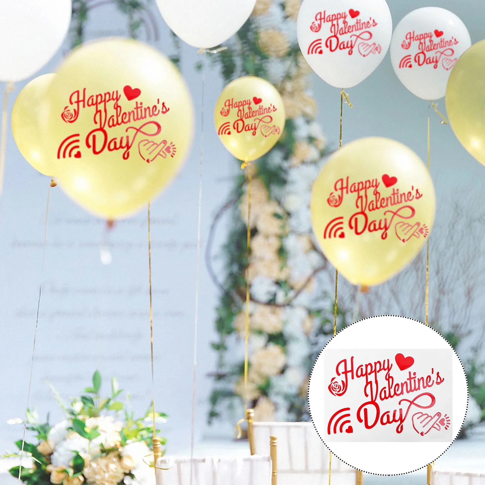 

Balloon Stickers Balloons Valentines Valentine Sticker Decal Party Love Day Heartpaster Decorative Decalswedding S Red Decor I