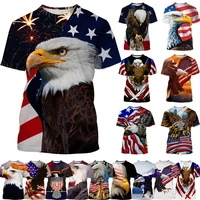 fashion eagle 3d t shirt flag eagle fashion top summer men women hip hop casual t shirt