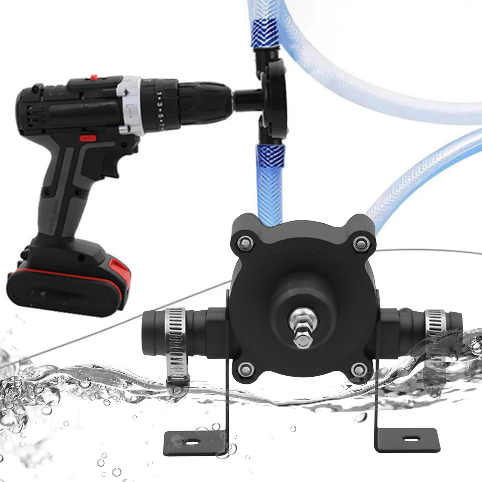 

Mini Auto Oil Pump Portable Electric-drill Pump Self-priming Water Pump for Fresh Water Sea Water Oils Diluted Organic Solvents