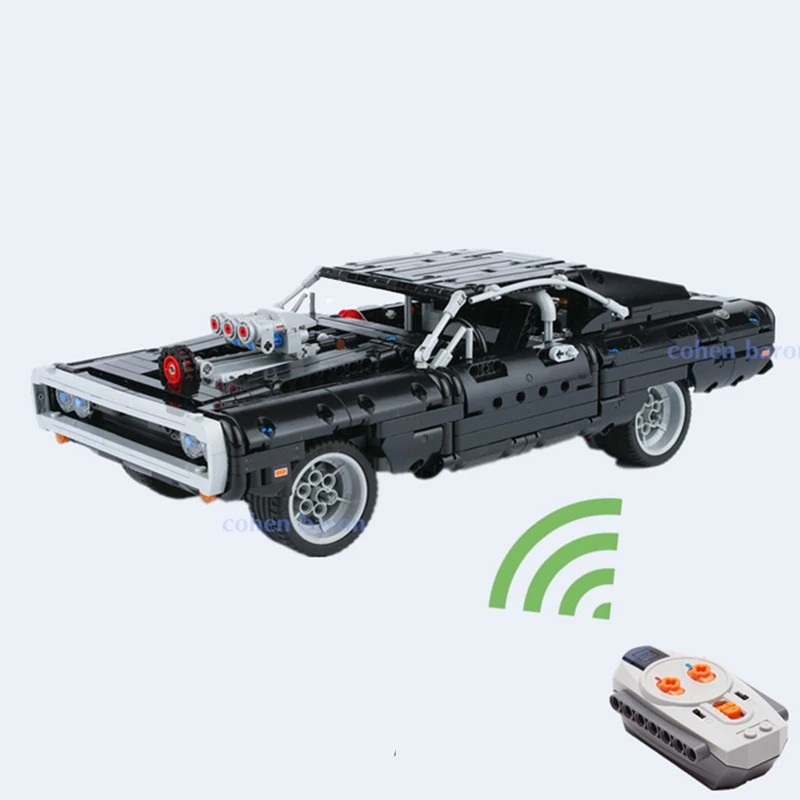 

Technical Block 1077PCS Super Racing Series Dodged Sports Car Chargers 42111 Building Blocks Set Bricks Toys Kids Gifts