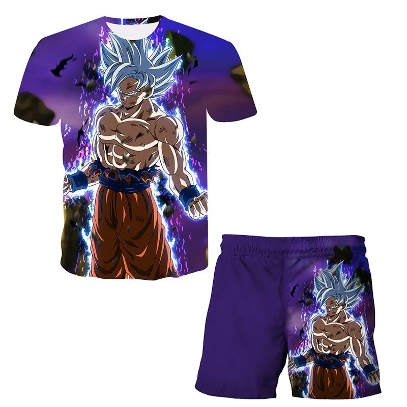 

Boys Drαgon-Bαll Z Goku Vegetα Clothes Set Summer Kids Drαgon-Bαll Z Vegetα T-Shirt Shorts Casual Sports Suit Kids 2 Piece Set