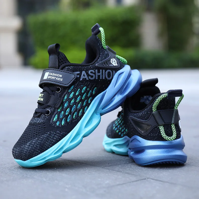 2022 New Boys' Mesh Breathable Casual Sneakers Kids Light Running Shoes for Girls Fashion Sneakers Non Slip Wear-resistant Shoes
