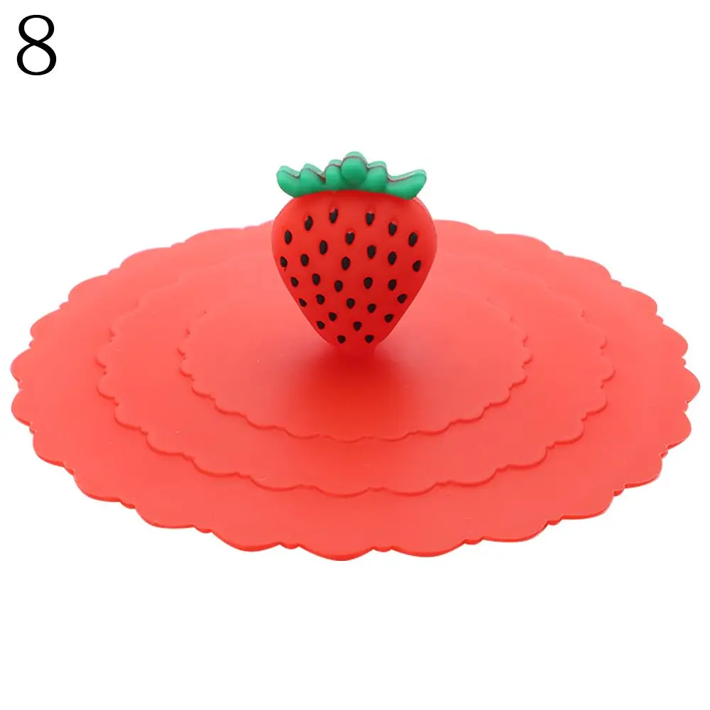 Симпатичные крышки для чая и кофе, многоразовые пылезащитные герметичные силиконовые крышки для чашек, крышка на присоске