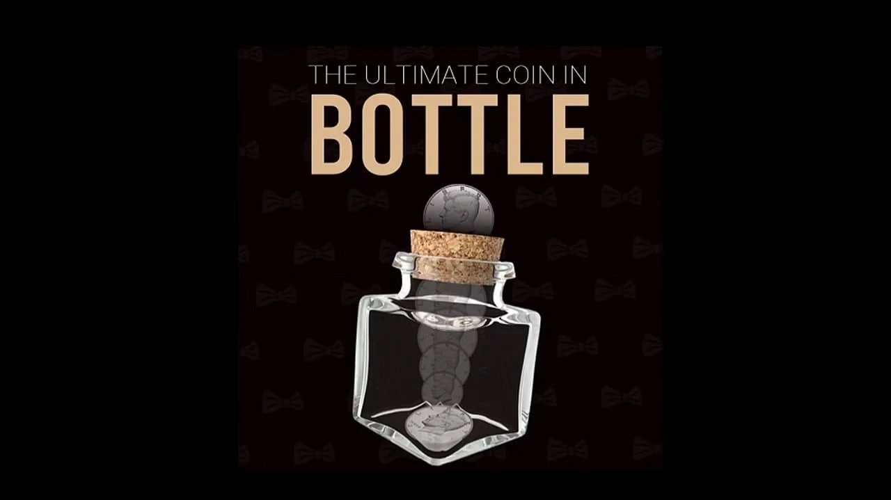 

Bottle by Mickael Chatelain coin into bottle Magic Trick Prop Magician Close Up Illusion Magia Gimmick Mentalism Comedy