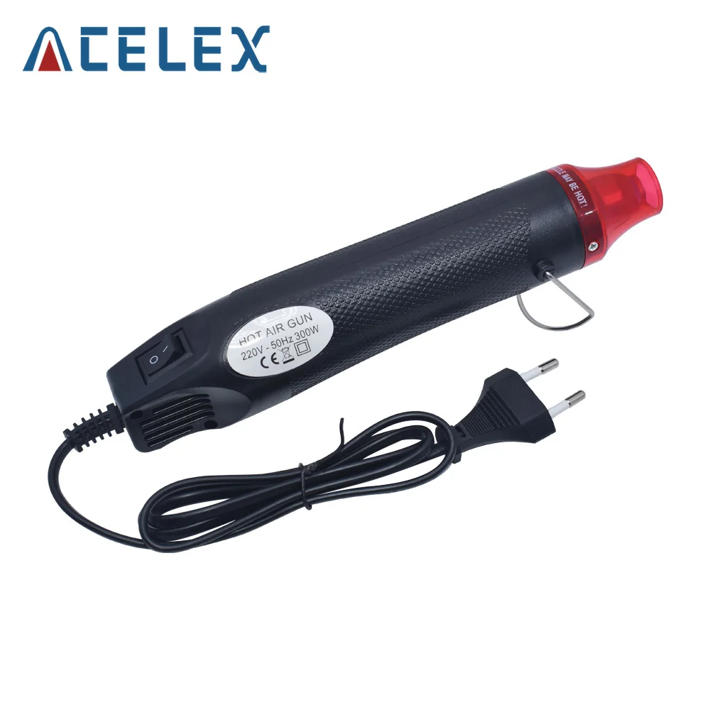 

220V DIY Using Heat Gun Electric Power tool hot air 300W temperature Gun with supporting seat Shrink Plastic DIY tool color