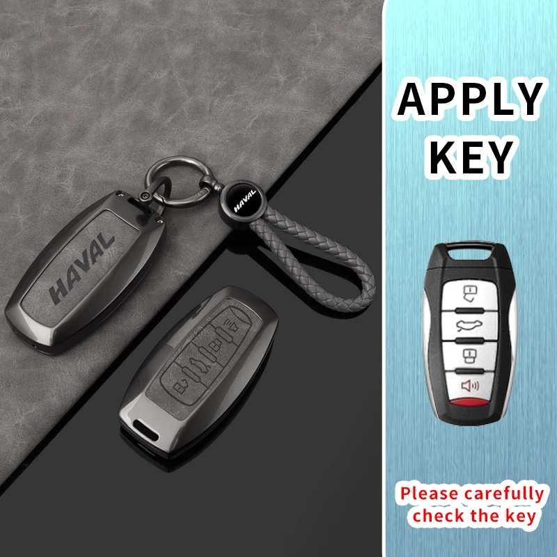 

Чехол для автомобильного ключа из сплава для Great Wall Haval Jolion 2022, H6 H7 H4 H9 F5 F7 F7X F7H H2S GMW Dargo, брелок для ключей, автоаксессуары