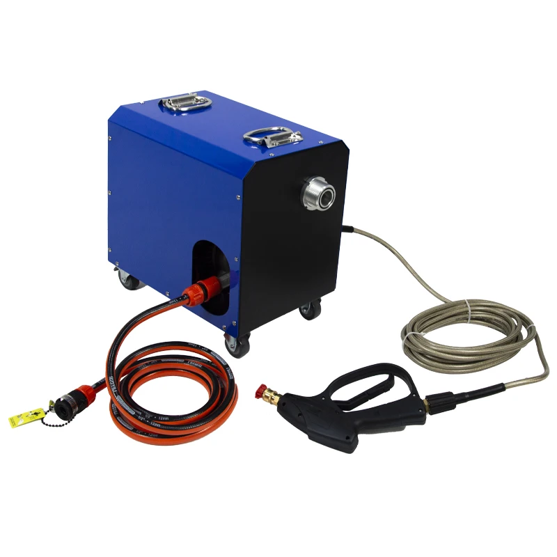 

Condenser tube cleaning machine with high pressure cleaning function