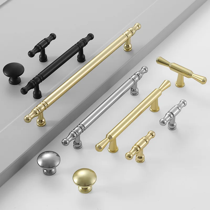 Роскошные Ручки для ванной комнаты черные золотые ручки мебели серебряные