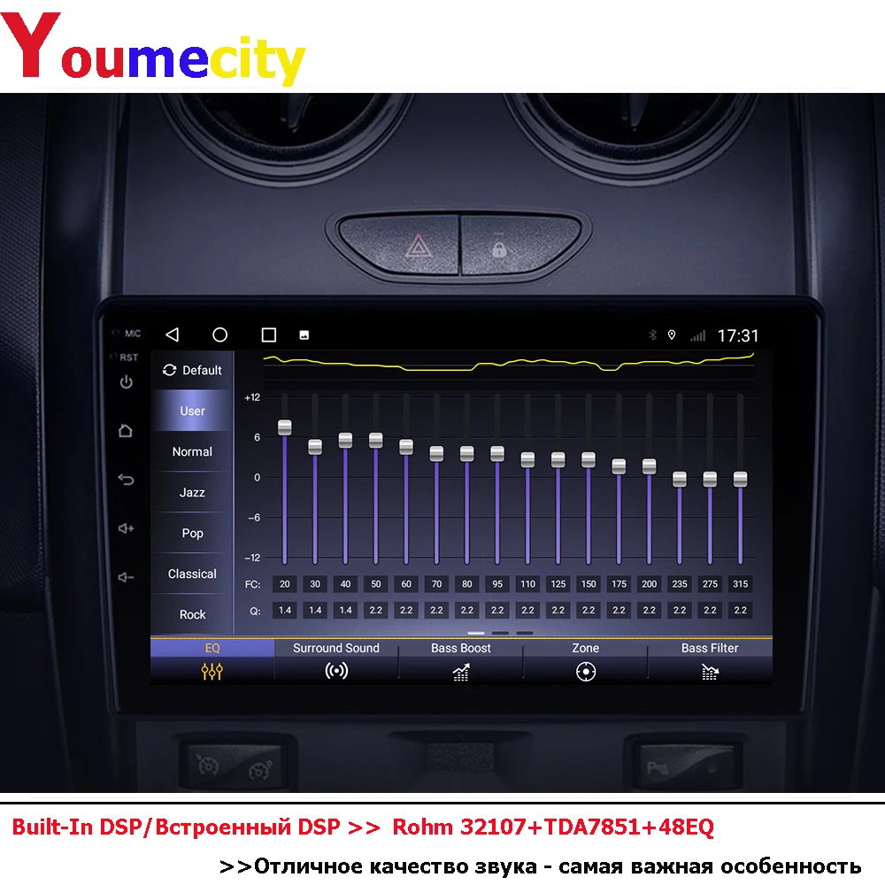 Автомобильный мультимедийный плеер Android 10 0 для Duster Dacia Renault 2015-2018 с авто Carplay DSP GPS